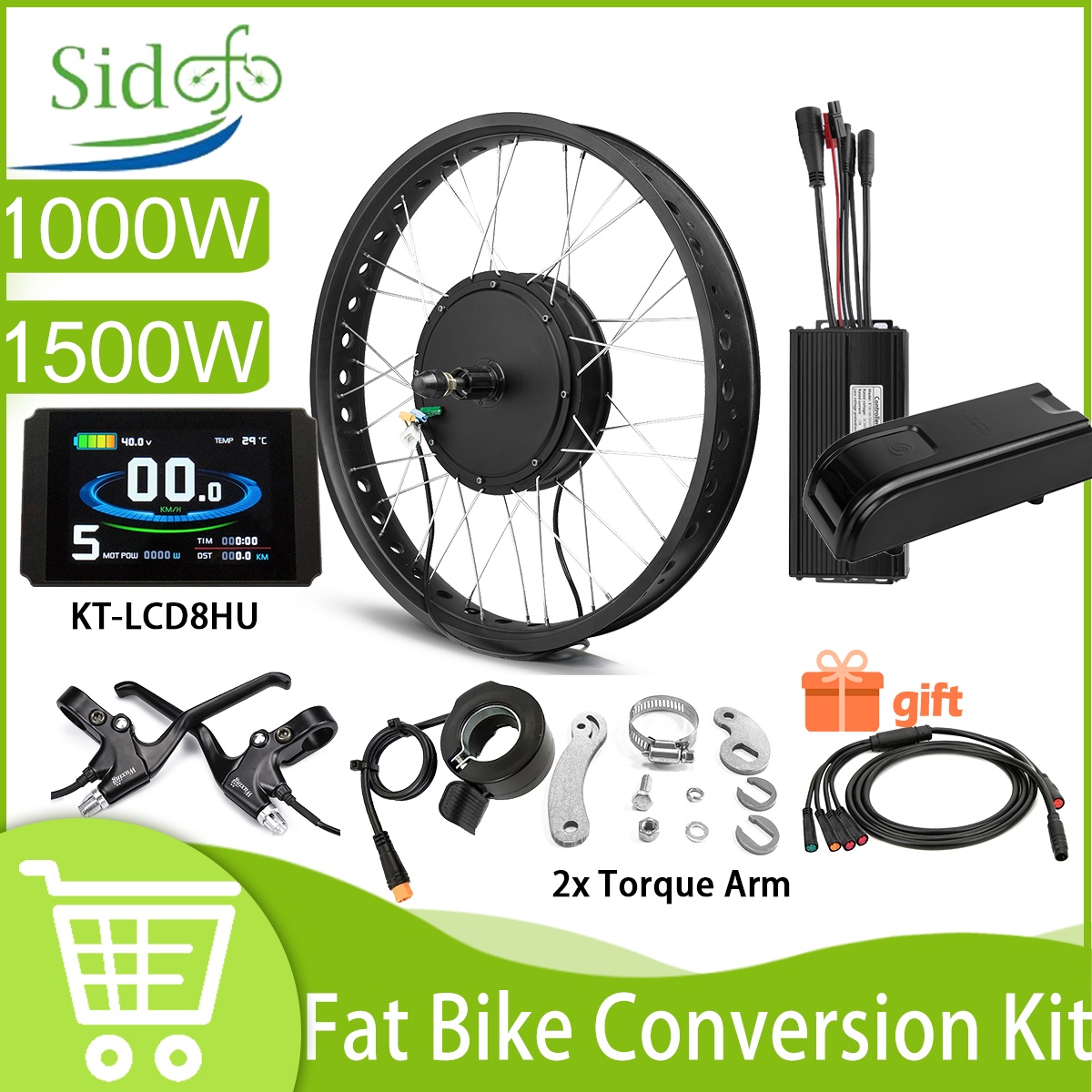 전기 자전거용 팻 타이어 48V 1500W/1000W, - Fat Tire Electric Bike Conversion Kit 1500W 리뷰 및 가격