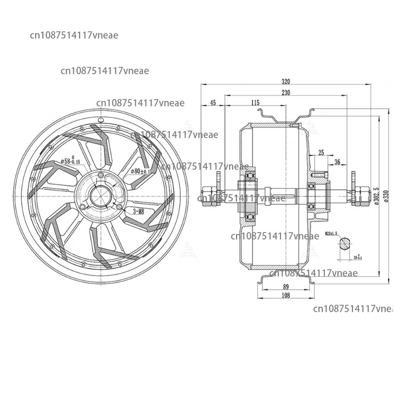모터 12000W 12x3.5인치 QS260 70H V - 12000W Electric Motorcycle Hub Motor 리뷰 및 가격